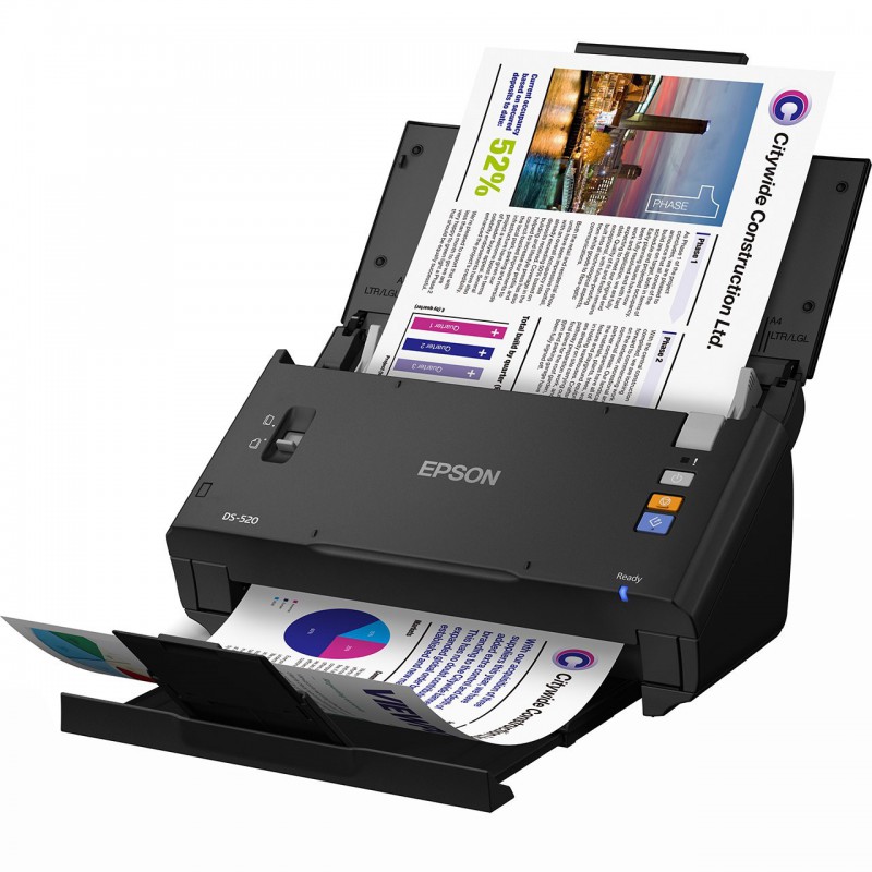 اسکنر اسناد اپسون مدل WorkForce DS-520 EPSON WorkForce DS-520 Color Document Scanner